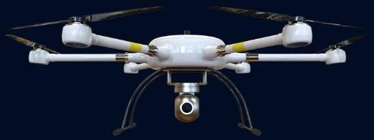 120min 최대 부하 8kg 다 회전자 UAV Long120 가벼운 비 저항 6개의 축선 무인비행기